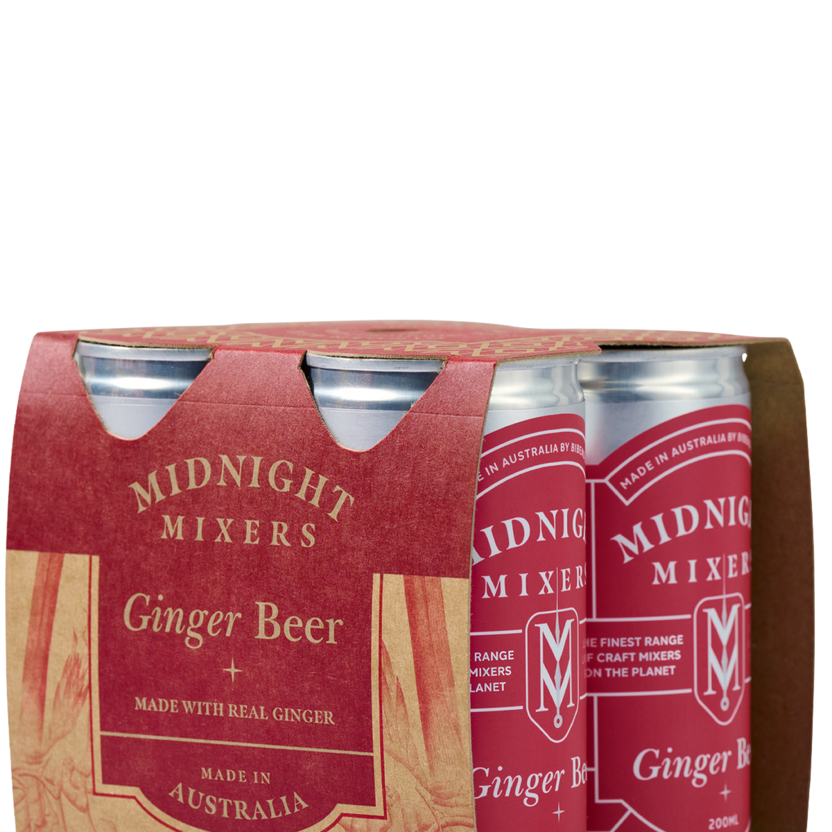 Midnight Mixers Ginger Beer 6 X 4 pack Bibendum Wine Co.