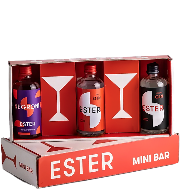 Ester Gin Core Range Pack (Dry Gin, Strong Gin, Negroni) (3x100ml)