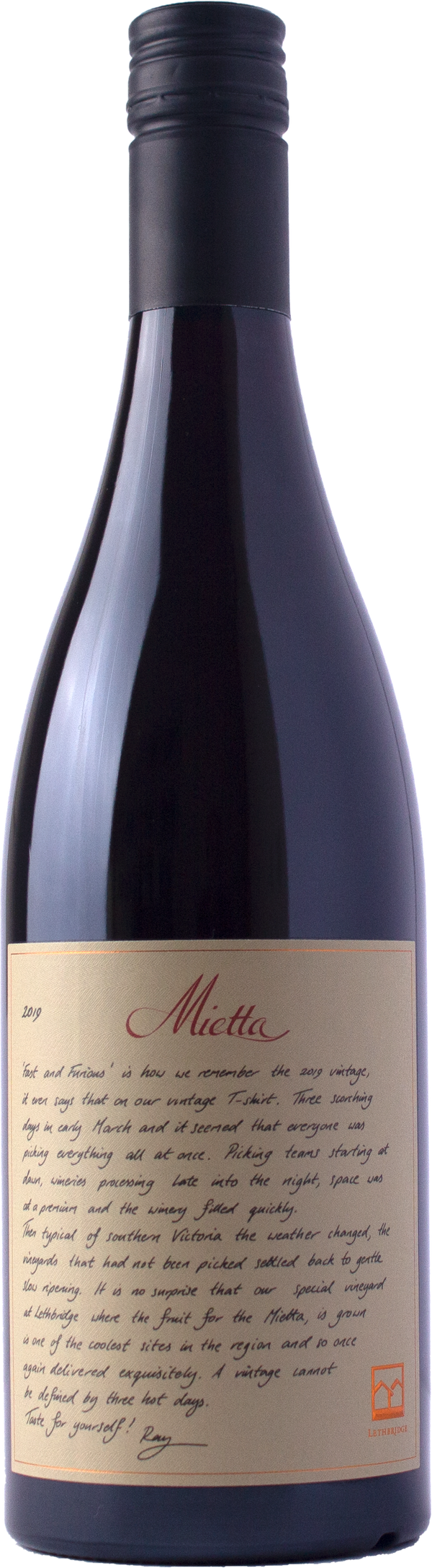 Lethbridge Mietta Pinot Noir 2019