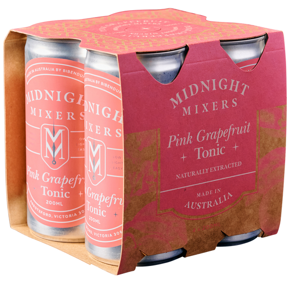 Midnight Mixers Pink Grapefruit 6 X 4 pack