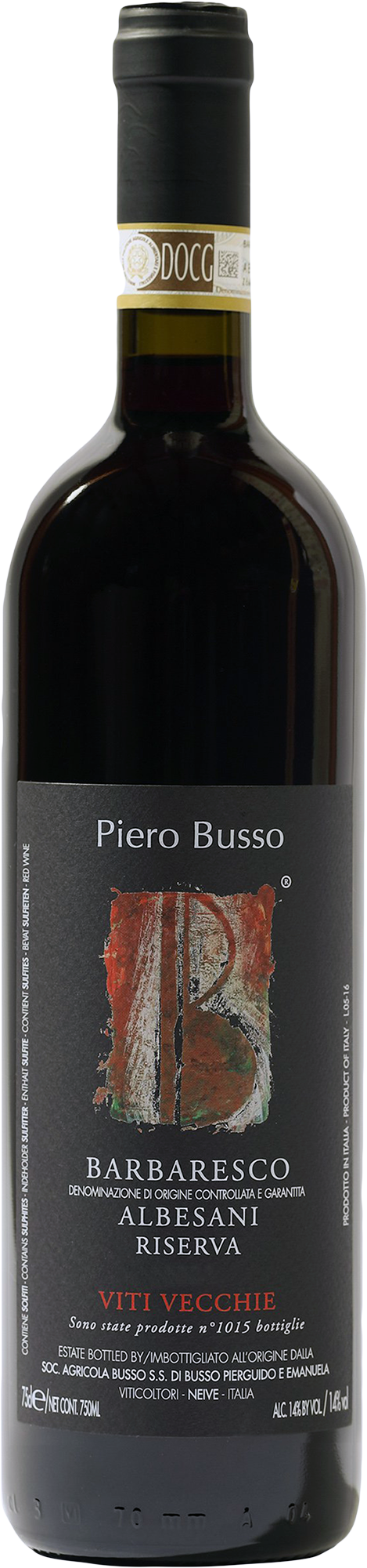 Piero Busso Barbaresco Albesani Viti Vecchie Riserva 2016