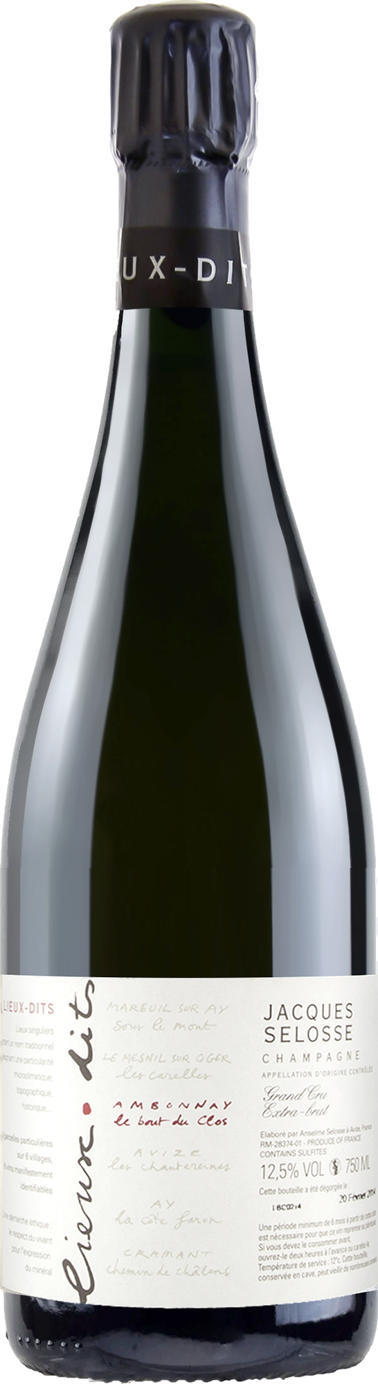 Champagne Jacques Selosse Ambonnay Grand Cru Le Bout du Clos (Base 16, Disg. Feb 2022)