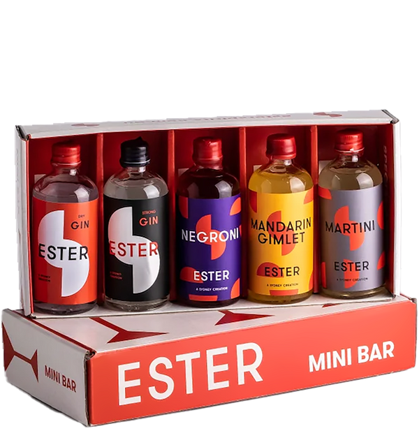 Ester Gin Full Flight (Dry Gin, Strong Gin, Negroni, Martini, Mandarin Gimlet) 100ml