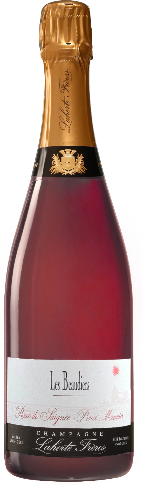 Champagne Laherte Frères Les Beaudiers Rosé de Saignée NV (Base 13. Disg. Mar 2016)